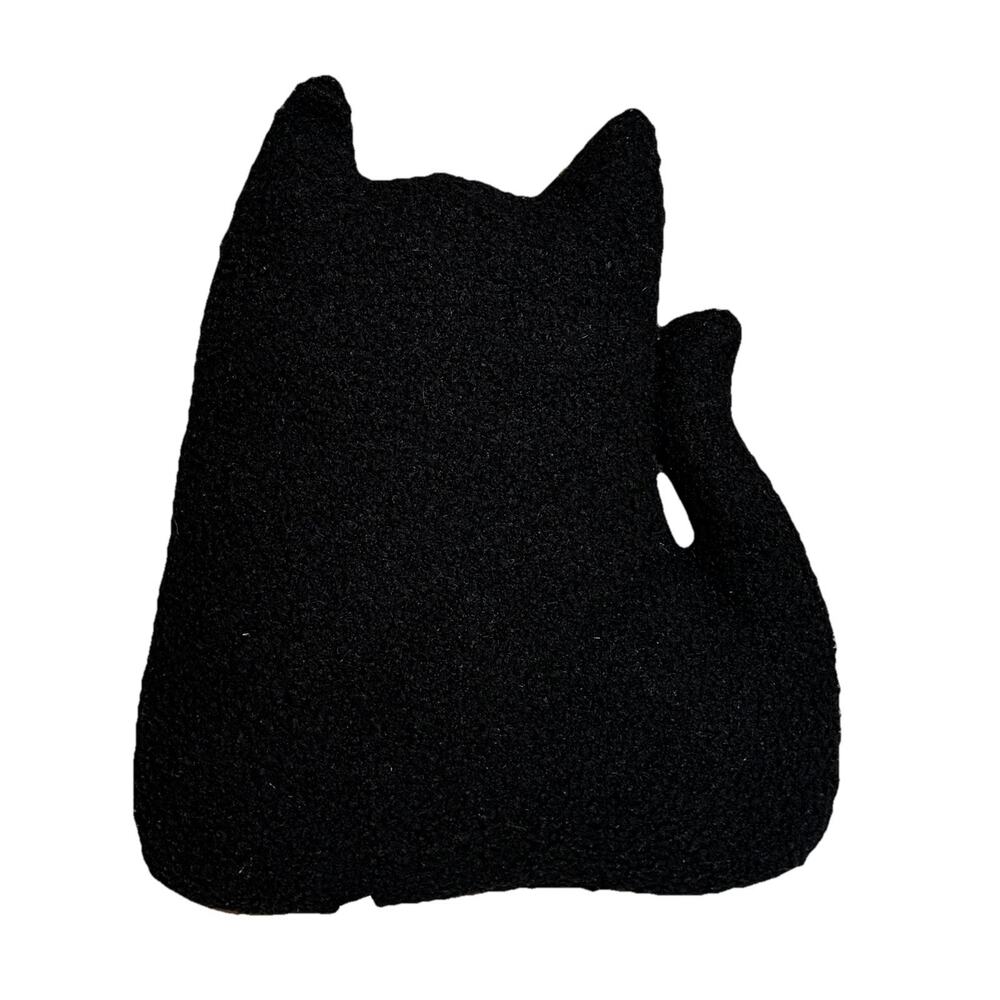 Target Bullseye Playground Halloween 2024 Black Sherpa Cat Decorative Pillow - Picture 3 of 4